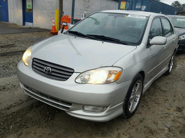 1NXBR32E94Z256253 - 2004 TOYOTA COROLLA CE SILVER photo 2