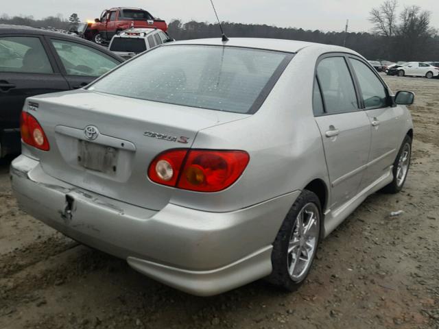 1NXBR32E94Z256253 - 2004 TOYOTA COROLLA CE SILVER photo 4