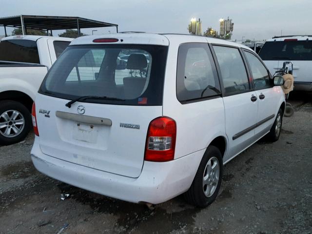 JM3LW28G510195529 - 2001 MAZDA MPV WAGON WHITE photo 4