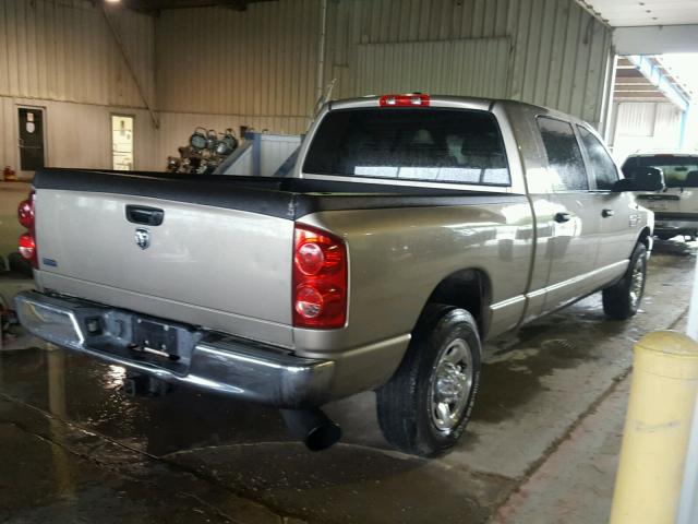 3D7KR29A28G126735 - 2008 DODGE RAM 2500 BEIGE photo 4