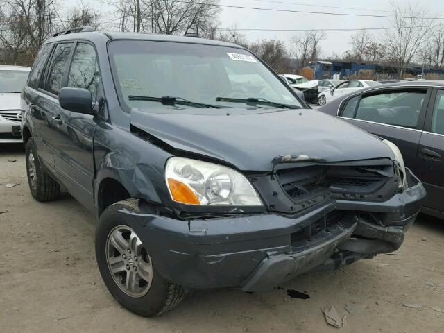 5FNYF18655B025775 - 2005 HONDA PILOT EXL GRAY photo 1