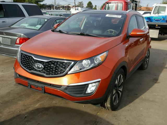 KNDPCCA6XB7116696 - 2011 KIA SPORTAGE E ORANGE photo 2