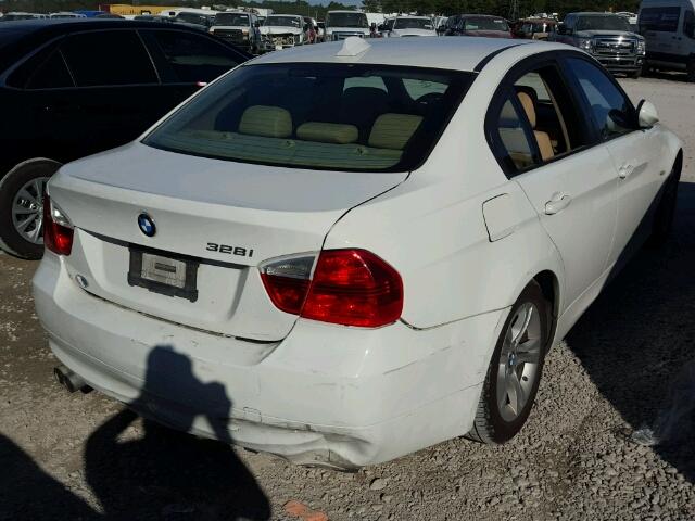 WBAVA33548P143707 - 2008 BMW 328 I WHITE photo 4