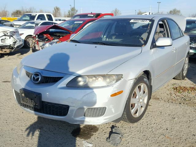 1YVHP80CX75M18581 - 2007 MAZDA 6 I SILVER photo 2