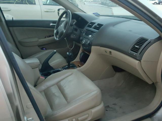 1HGCM66535A023668 - 2005 HONDA ACCORD EX GOLD photo 5