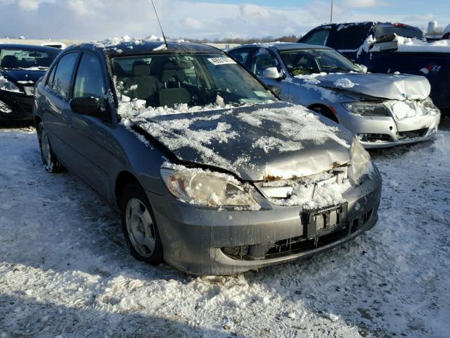 JHMES96685S024590 - 2005 HONDA CIVIC HYBR GRAY photo 1