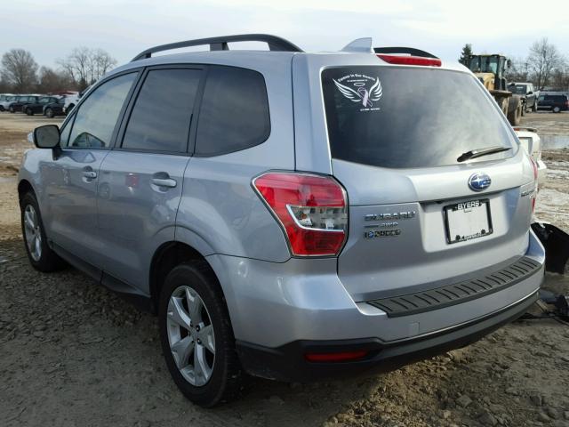 JF2SJAFC7GH415570 - 2016 SUBARU FORESTER 2 SILVER photo 3