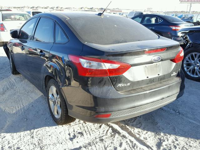 1FADP3F25EL266441 - 2014 FORD FOCUS SE BLACK photo 3