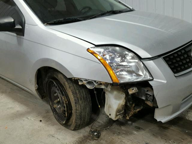 3N1AB61E78L697681 - 2008 NISSAN SENTRA 2.0 SILVER photo 9