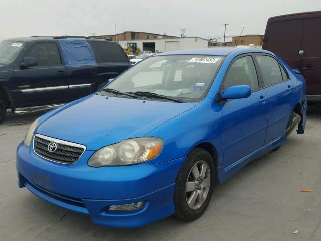 2T1BR32E77C820441 - 2007 TOYOTA COROLLA CE BLUE photo 2