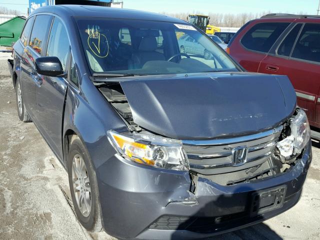 5FNRL5H63BB068320 - 2011 HONDA ODYSSEY EX BLUE photo 9