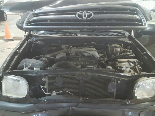 5TBJN32162S288998 - 2002 TOYOTA TUNDRA BLACK photo 7