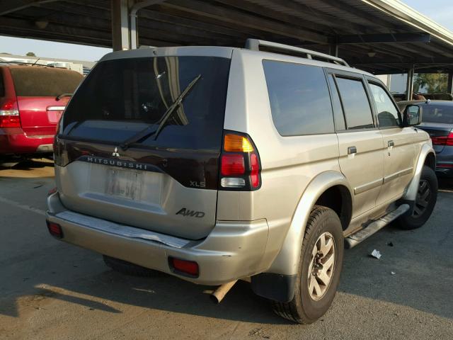 JA4MT31R32J058408 - 2002 MITSUBISHI MONTERO SP GOLD photo 4