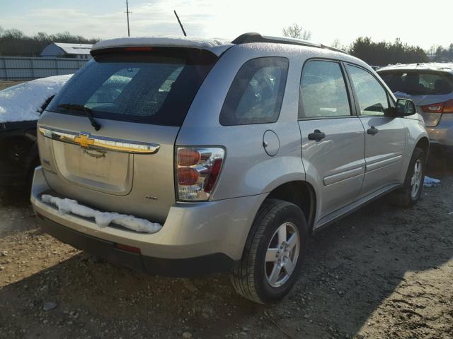 2CNDL23F586334754 - 2008 CHEVROLET EQUINOX LS SILVER photo 4