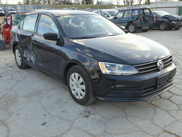 3VW2K7AJ0FM418497 - 2015 VOLKSWAGEN JETTA BASE BLACK photo 1