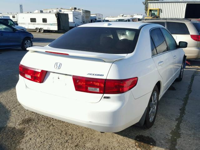 1HGCM66845A062425 - 2005 HONDA ACCORD EX WHITE photo 4