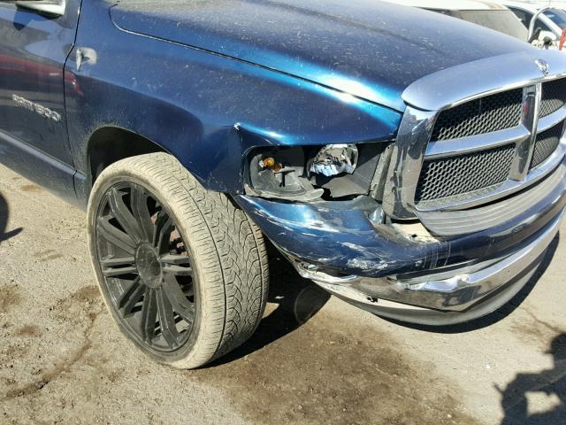 1D7HA18N44S681401 - 2004 DODGE RAM 1500 S BLUE photo 9