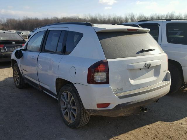 1C4NJCBA1HD185528 - 2017 JEEP COMPASS SP WHITE photo 3