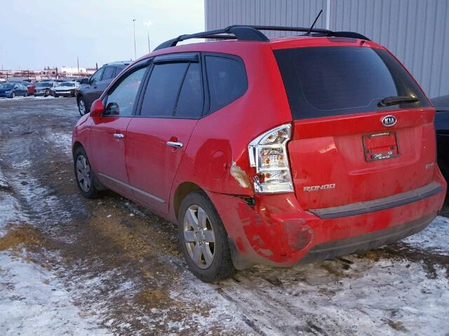 KNAFG526397226295 - 2009 KIA RONDO LX RED photo 3