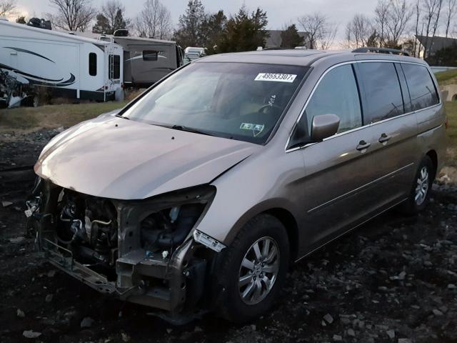 5FNRL38729B003921 - 2009 HONDA ODYSSEY EX GOLD photo 2