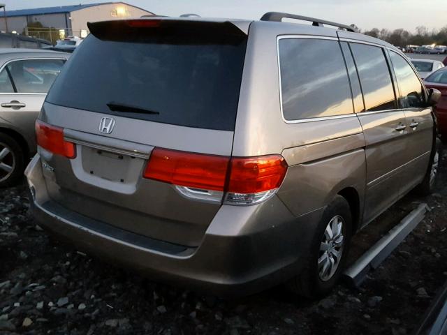 5FNRL38729B003921 - 2009 HONDA ODYSSEY EX GOLD photo 4