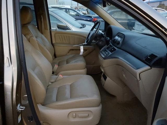 5FNRL38729B003921 - 2009 HONDA ODYSSEY EX GOLD photo 5