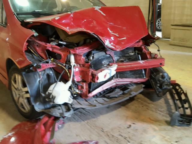 JHMGD38697S023996 - 2007 HONDA FIT S RED photo 9