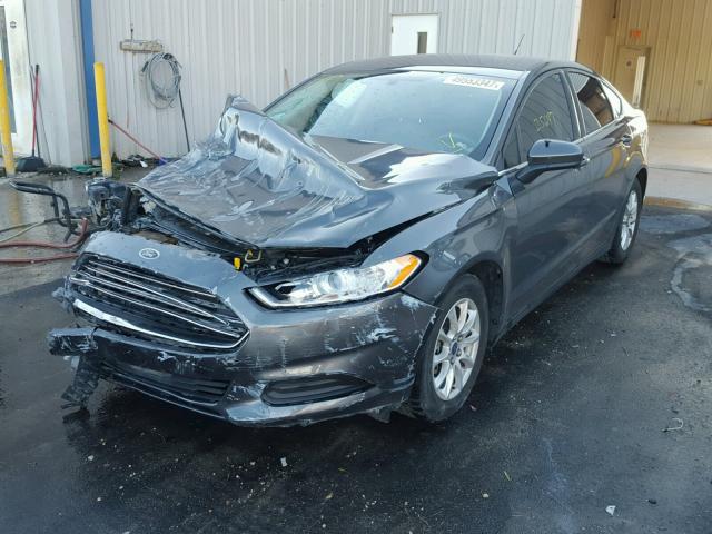 3FA6P0G72GR186276 - 2016 FORD FUSION S BLUE photo 2