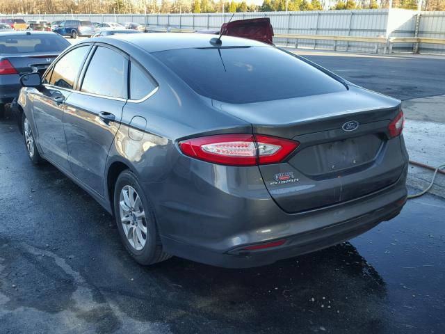 3FA6P0G72GR186276 - 2016 FORD FUSION S BLUE photo 3