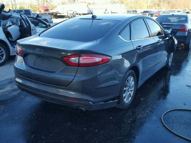 3FA6P0G72GR186276 - 2016 FORD FUSION S BLUE photo 4