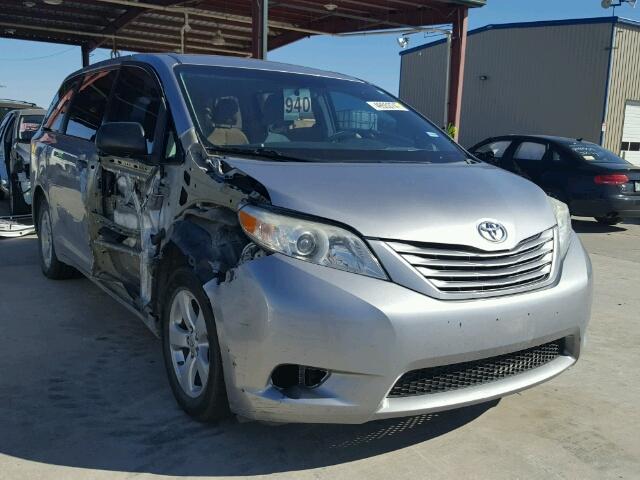 5TDKA3DC6CS010772 - 2012 TOYOTA SIENNA BAS SILVER photo 1