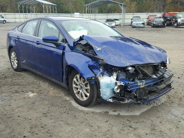 3FA6P0G77GR333661 - 2016 FORD FUSION S BLUE photo 1