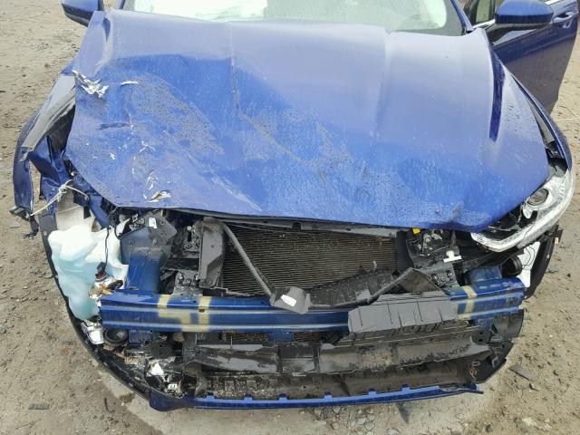 3FA6P0G77GR333661 - 2016 FORD FUSION S BLUE photo 7