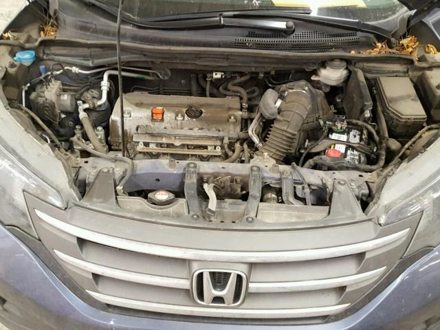 2HKRM4H59DH634807 - 2013 HONDA CR-V EX BLUE photo 7