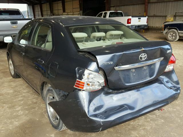 JTDBT923971016648 - 2007 TOYOTA YARIS BLACK photo 3