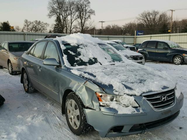 5NPET46C49H572002 - 2009 HYUNDAI SONATA GLS BLUE photo 1