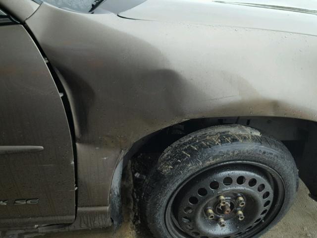 1G2WJ52J5YF132503 - 2000 PONTIAC GRAND PRIX ყავისფერი ფოტო 9