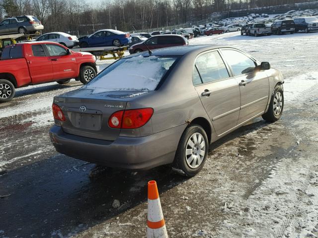 1NXBR32E54Z338545 - 2004 TOYOTA COROLLA CE GRAY photo 4