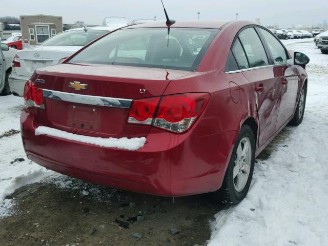 1G1PC5SB5E7149125 - 2014 CHEVROLET CRUZE LT RED photo 4