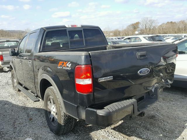 1FTPW14585FA74523 - 2005 FORD F150 SUPER BLACK photo 3