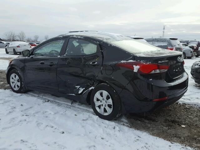 5NPDH4AEXEH504612 - 2014 HYUNDAI ELANTRA SE BLACK photo 3