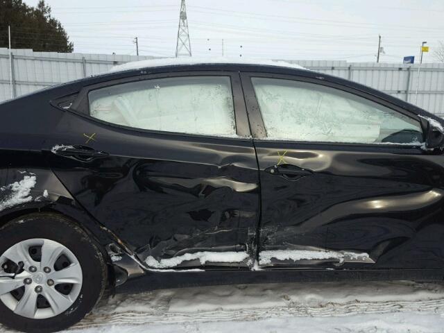 5NPDH4AEXEH504612 - 2014 HYUNDAI ELANTRA SE BLACK photo 9