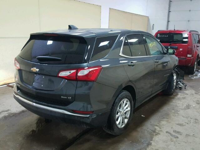 2GNAXSEV6J6129814 - 2018 CHEVROLET EQUINOX LT GRAY photo 4