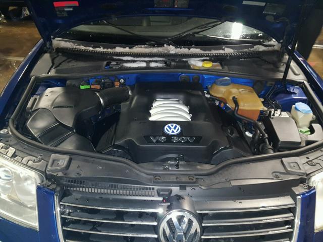 WVWTH63B12P046534 - 2002 VOLKSWAGEN PASSAT GLX BLUE photo 7