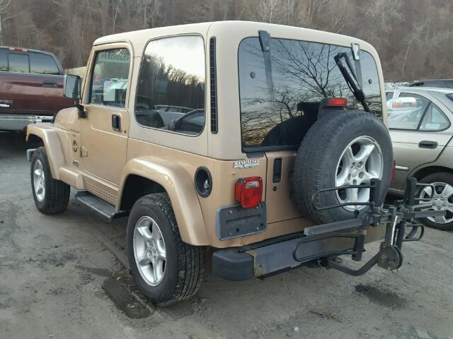 1J4FA59S3YP751681 - 2000 JEEP WRANGLER / TAN photo 3