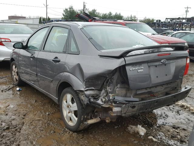 1FAFP34N17W134686 - 2007 FORD FOCUS ZX4 SILVER photo 3