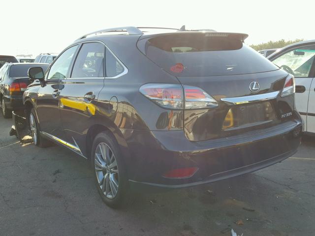 2T2BK1BA2DC223601 - 2013 LEXUS RX 350 BROWN photo 3