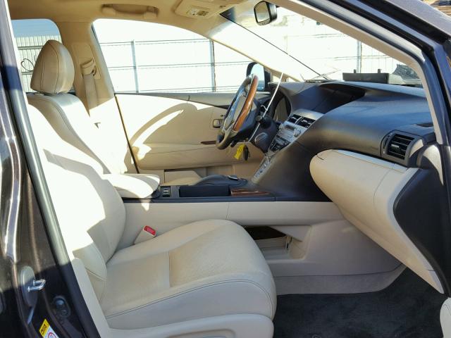 2T2BK1BA2DC223601 - 2013 LEXUS RX 350 BROWN photo 5