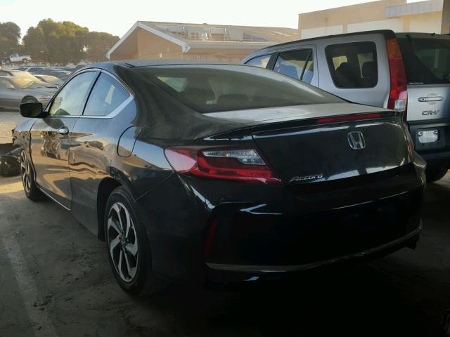 1HGCT1B32GA007877 - 2016 HONDA ACCORD LX- BLACK photo 3