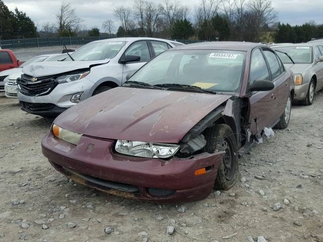 1G8ZK52712Z117958 - 2002 SATURN SL2 MAROON photo 2